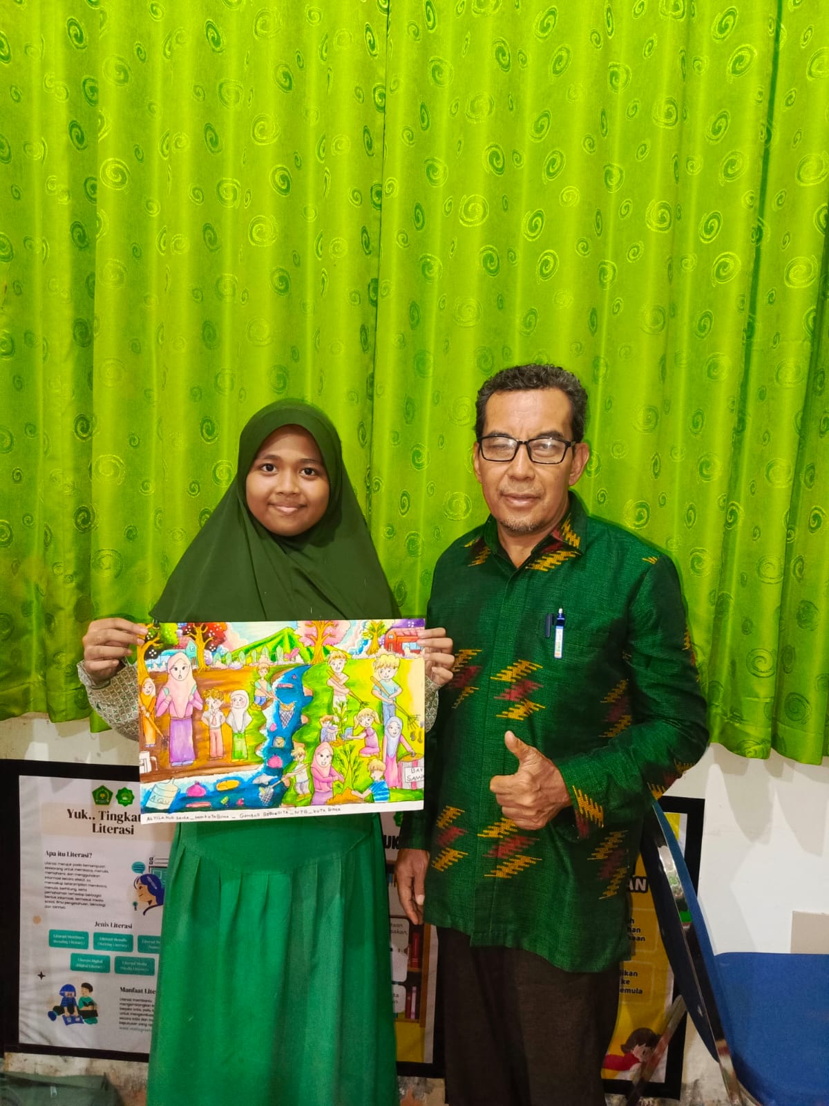 Siswi MIN Kota Bima Wakili Daerah pada Lomba Menggambar FLS3N Tingkat Provinsi NTB